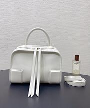 Fortok Loewe Small Amazona 180 Bag Leather White 24✕18.5*10cm - 1