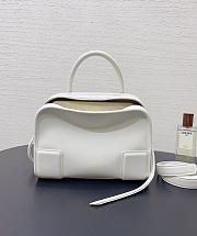Fortok Loewe Small Amazona 180 Bag Leather White 24✕18.5*10cm - 6