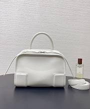 Fortok Loewe Small Amazona 180 Bag Leather White 24✕18.5*10cm - 5