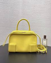 Fortok Loewe Small Amazona 180 Bag Leather Lemon Yellow 24✕18.5*10cm - 2