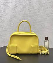 Fortok Loewe Small Amazona 180 Bag Leather Lemon Yellow 24✕18.5*10cm - 1