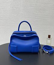 Fortok Loewe Small Amazona 180 Bag Leather Blue 24✕18.5*10cm - 3