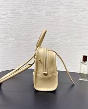 Fortok Loewe Small Amazona 180 Bag Leather Light Beige 24✕18.5*10cm - 3