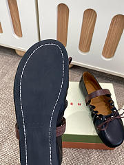 Fortok Marni Leather Mary Jane Soft Ballerinas Black - 5