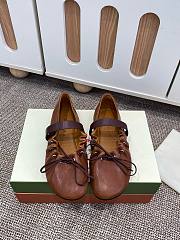 Fortok Marni Leather Mary Jane Soft Ballerinas Brown - 1