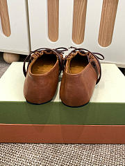 Fortok Marni Leather Mary Jane Soft Ballerinas Brown - 4