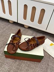 Fortok Marni Leather Mary Jane Soft Ballerinas Brown - 3
