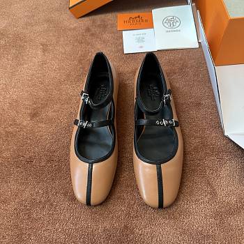 Fortok Hermès Lilia Ballet Flats Brown