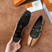 Fortok Hermès Lilia Ballet Flats Brown - 4