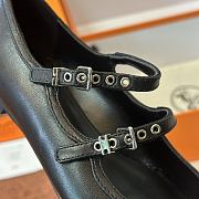 Fortok Hermès Lilia Ballet Flats Black  - 2