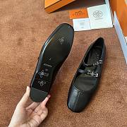 Fortok Hermès Lilia Ballet Flats Black  - 5