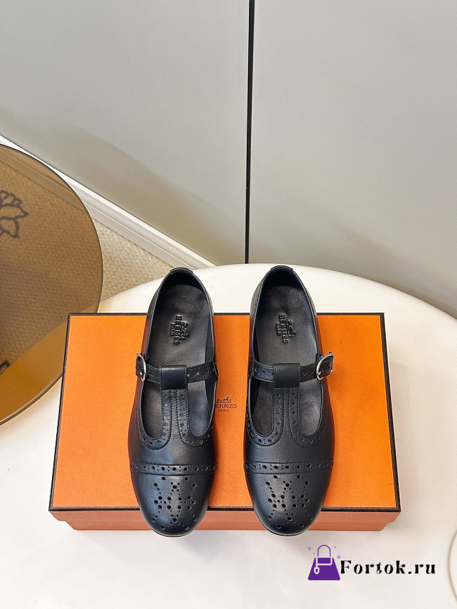 Fortok Hermès Nectar Ballet Flat Black - 1