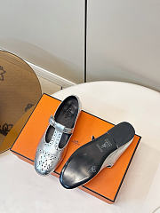 Fortok Hermès Nectar Ballet Flat Silver - 2