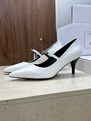 Fortok Hermès Kiara Pump White 6cm - 5