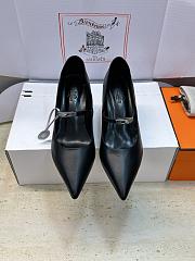 Fortok Hermès Kiara Pump Black 6cm - 1