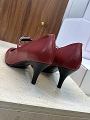 Fortok Hermès Kiara Pump Burgundy 6cm - 6
