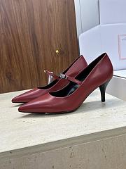 Fortok Hermès Kiara Pump Burgundy 6cm - 4