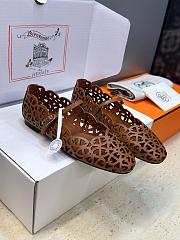 Fortok Hermès Meli Ballet Flats Brown - 6