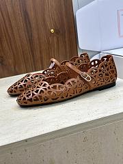 Fortok Hermès Meli Ballet Flats Brown - 4
