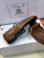 Fortok Hermès Meli Ballet Flats Brown - 2