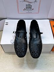Fortok Hermès Meli Ballet Flats Black - 1
