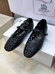 Fortok Hermès Meli Ballet Flats Black - 6