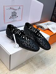 Fortok Hermès Meli Ballet Flats Black - 4