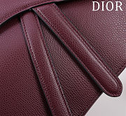 Fortok Dior Saddle Bag with Strap Cherry Red 25.5*20*6.5cm - 2