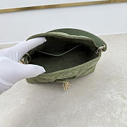 Fortok Dior Adiorable Top Handle Mini Bag Green Suede-Effect Calfskin 22.5 x 13 x 9cm - 6