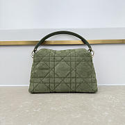 Fortok Dior Adiorable Top Handle Mini Bag Green Suede-Effect Calfskin 22.5 x 13 x 9cm - 2