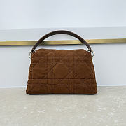 Fortok Dior Adiorable Top Handle Mini Bag Brown Suede-Effect Calfskin 22.5 x 13 x 9cm - 5