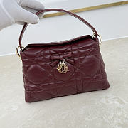 Fortok Dior Adiorable Top Handle Mini Bag Burgundy 22.5 x 13 x 9cm - 2