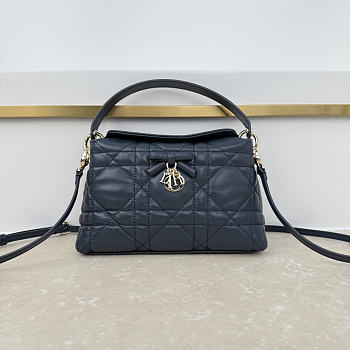 Fortok Dior Adiorable Top Handle Mini Bag Midnight Blue 22.5 x 13 x 9cm