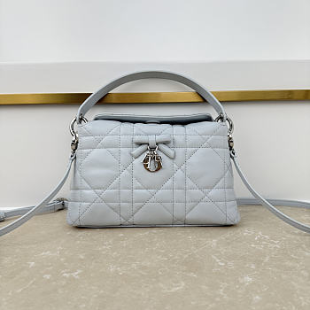 Fortok Dior Adiorable Top Handle Mini Bag Light Blue 22.5 x 13 x 9cm