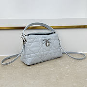 Fortok Dior Adiorable Top Handle Mini Bag Light Blue 22.5 x 13 x 9cm - 3