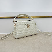 Fortok Dior Adiorable Top Handle Mini Bag White 22.5 x 13 x 9cm - 3