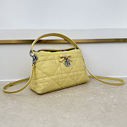 Fortok Dior Adiorable Top Handle Mini Bag Yellow 22.5 x 13 x 9cm - 6