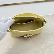 Fortok Dior Adiorable Top Handle Mini Bag Yellow 22.5 x 13 x 9cm - 5