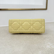 Fortok Dior Adiorable Top Handle Mini Bag Yellow 22.5 x 13 x 9cm - 2