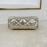 Fortok Dior Adiorable Top Handle Mini Bag Metallic Gold 22.5 x 13 x 9cm - 6