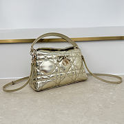 Fortok Dior Adiorable Top Handle Mini Bag Metallic Gold 22.5 x 13 x 9cm - 5