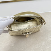 Fortok Dior Adiorable Top Handle Mini Bag Metallic Gold 22.5 x 13 x 9cm - 4