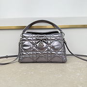 Fortok Dior Adiorable Top Handle Mini Bag Metallic Silver 22.5 x 13 x 9cm - 1