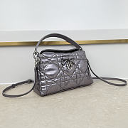 Fortok Dior Adiorable Top Handle Mini Bag Metallic Silver 22.5 x 13 x 9cm - 6