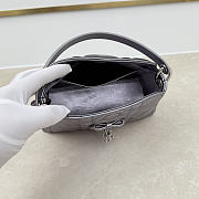 Fortok Dior Adiorable Top Handle Mini Bag Metallic Silver 22.5 x 13 x 9cm - 2