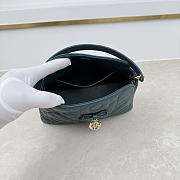 Fortok Dior Adiorable Top Handle Mini Bag Greyish Lake Green 22.5 x 13 x 9cm - 6
