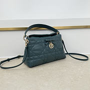 Fortok Dior Adiorable Top Handle Mini Bag Greyish Lake Green 22.5 x 13 x 9cm - 5