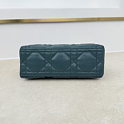Fortok Dior Adiorable Top Handle Mini Bag Greyish Lake Green 22.5 x 13 x 9cm - 3