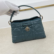 Fortok Dior Adiorable Top Handle Mini Bag Greyish Lake Green 22.5 x 13 x 9cm - 2