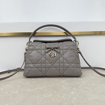 Fortok Dior Adiorable Top Handle Mini Bag Grey 22.5 x 13 x 9cm